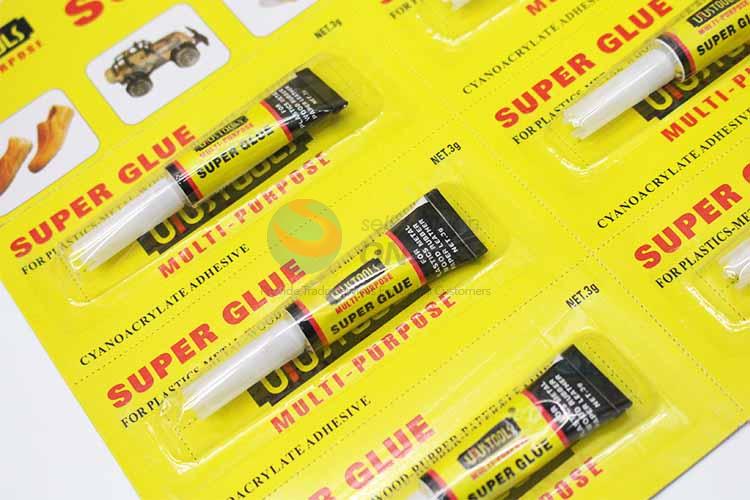 6 Pieces Quality Super Glue 3g Aluminum Tube Cyanoacrylate Adhesive