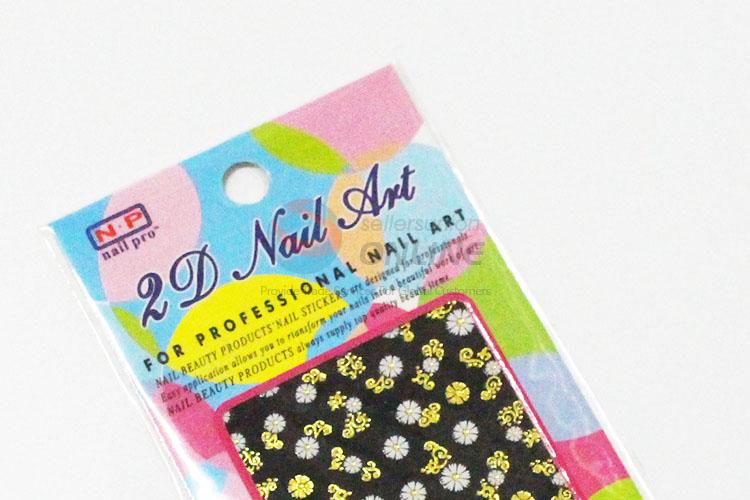 Best low price top quality flower shape nail sticker