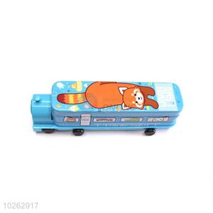 Adorable Cartoon Raccoon Iron Pencil Box for Student