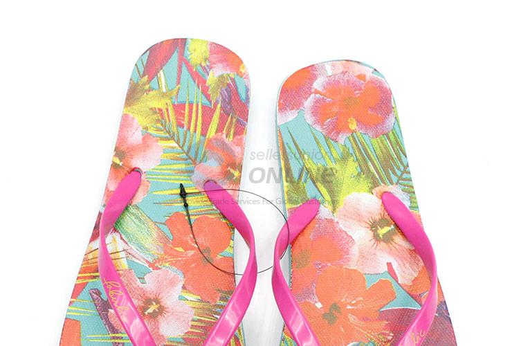 Factory Direct Flower Printed Summer Slippers for Sale