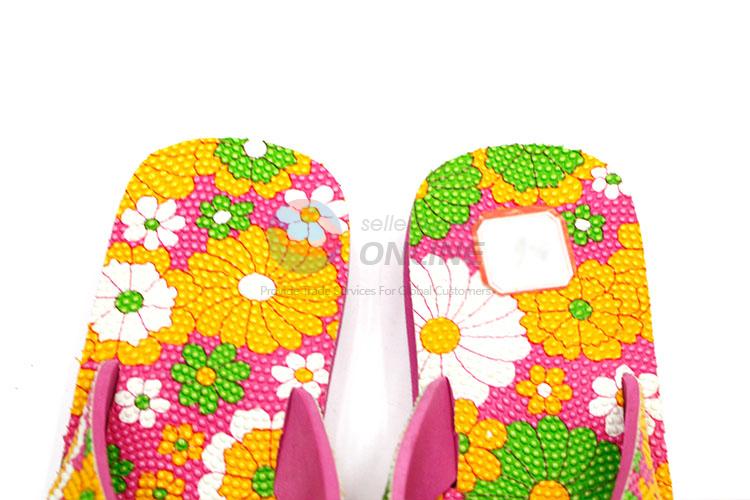 Colorful Flower Printed Summer Slippers for Sale