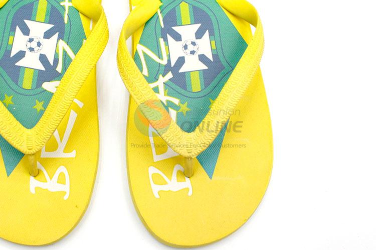 Nice Design Yellow Summer Slippers for Sale