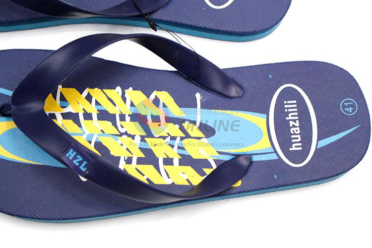 Factory Wholesale Dark Blue Summer Slippers for Sale