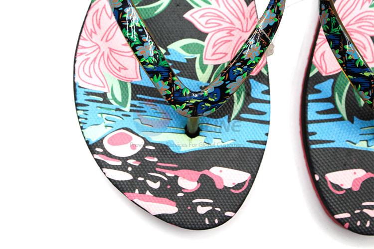 Nice Flower Printed Summer Slippers for Sale