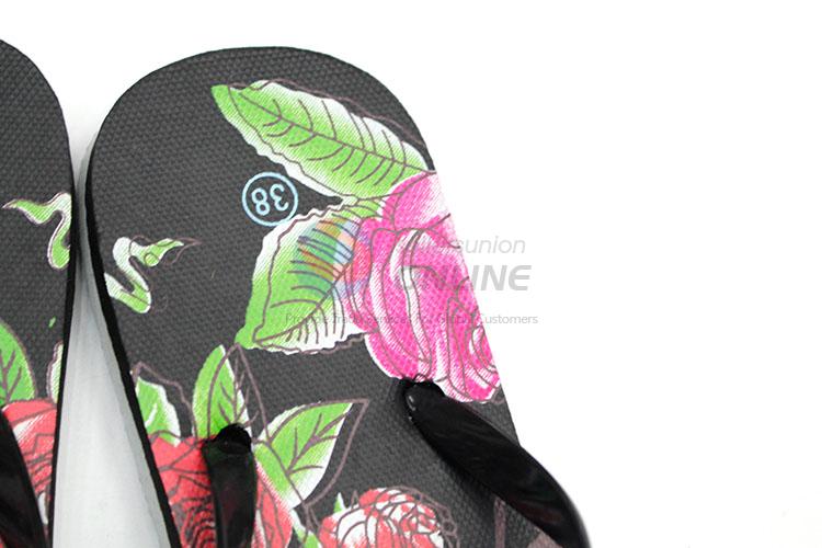 Beautiful Flower Printed Summer Slippers for Sale