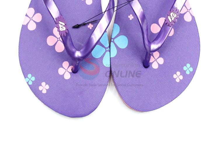 Factory Supply Purple Summer Slippers for Sale