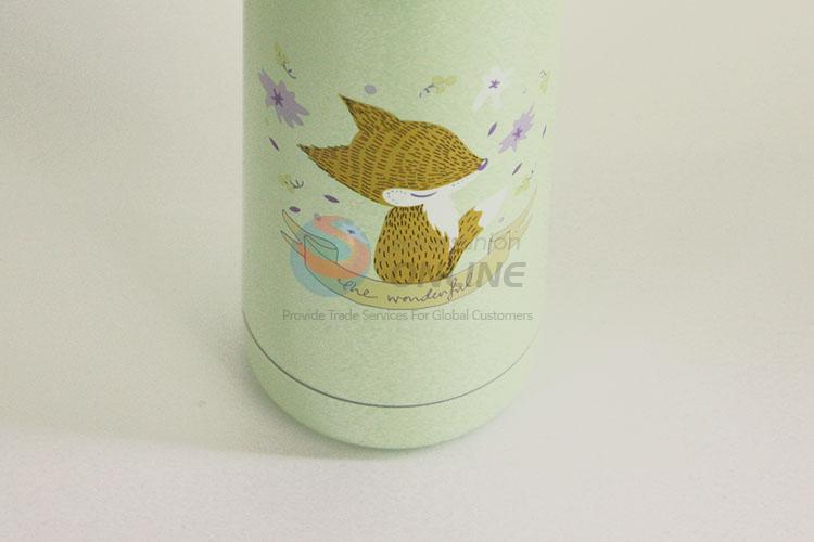 Creative Literary Cartoon Fox Pattern 201 Stainless Steel Vacuum Cup Portable Water Bottles