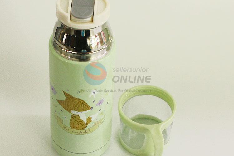 Creative Literary Cartoon Fox Pattern 201 Stainless Steel Vacuum Cup Portable Water Bottles