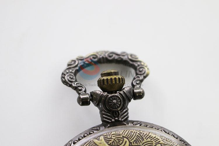 Cool Skull Metal Quartz Pocket Watches for Promotion