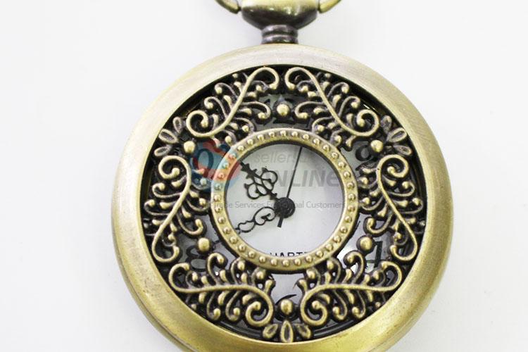 Hollow Out Vintage Bronze Metal Pocket Watches