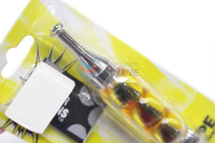 New Arrival Yellow Handle Metal Tobacco Pipe for Sale