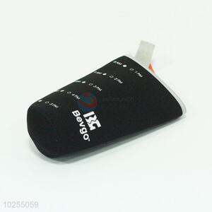 Hot selling neoprene black letter printing cup sleeve