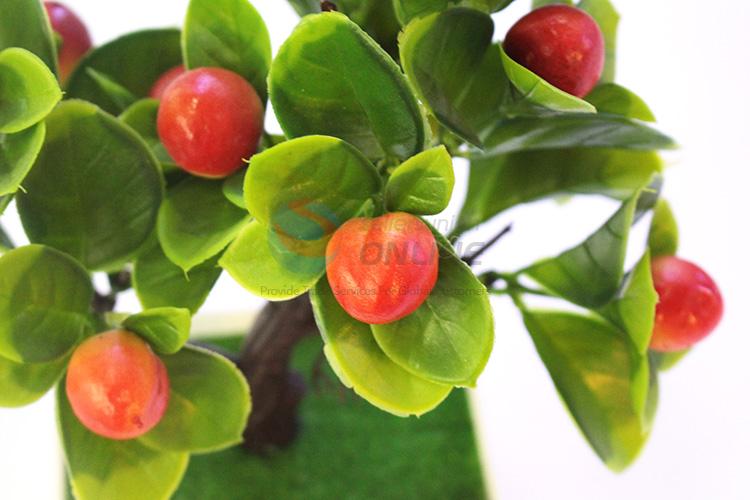 Cheap wholesale best selling artificial fruit pot/fake potted plant