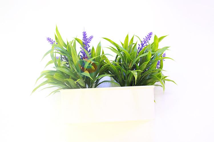 Recent design popular artificial lavender pot/fake potted plant