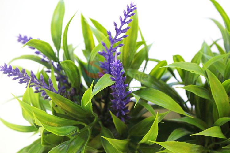 Recent design popular artificial lavender pot/fake potted plant