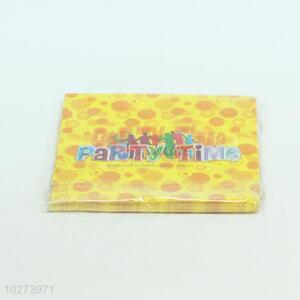 Round Dots Yellow Paper Towel/Napkin