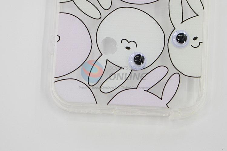 Factory Supply Cartoon Cute Rabbits Pattern Silicone Mobile Phone Shell for iphone