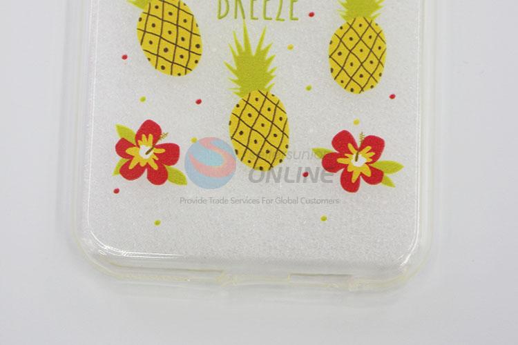 Simple Yellow Pineapple Design Silicone Mobile Phone Shell for iphone