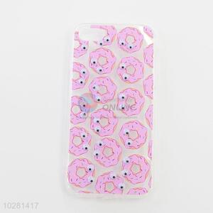 Pink Cartoon Doughnut Style TPU Mobile Phone Shell for iphone