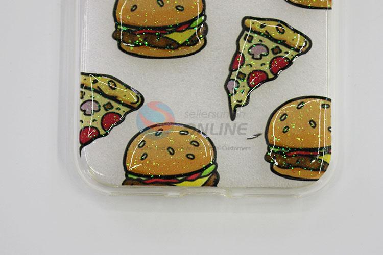 Competitive Price Hamburger and Pizza Pattern Acrylic Mobile Phone Shell for iphone