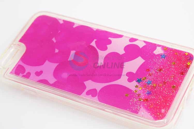 Rose Red Heart Pattern Sand Mobile Phone Shell Phone Case For iphone6/6Plus