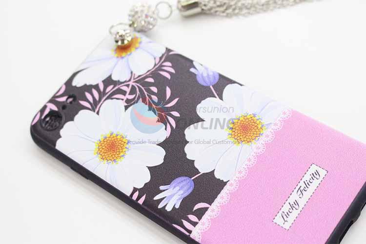 White Flower Pattern Phone Accessories TUP Soft Mobile Phone Shell Phone Case For iphone6/6 Plus