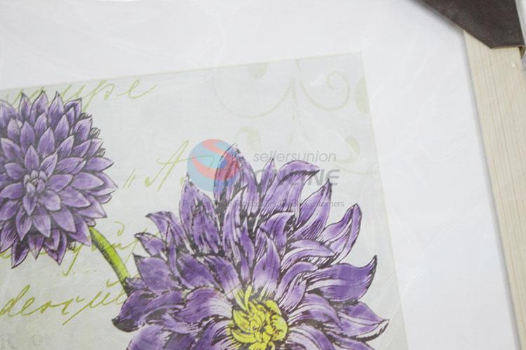 Wholesale Nice Chrysanthemum Printed Painting Crafts for Wall Decoration