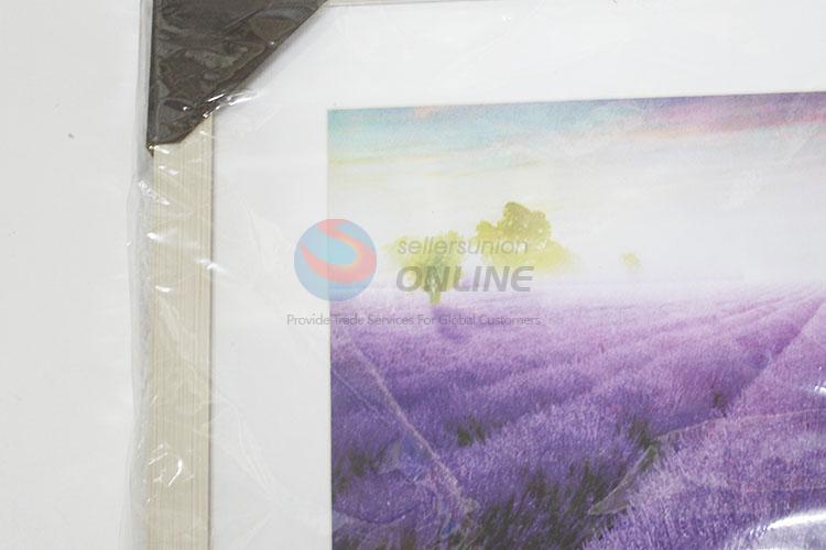 Beautiful Lavender Field Printed Oil Painting for Wall Decoration