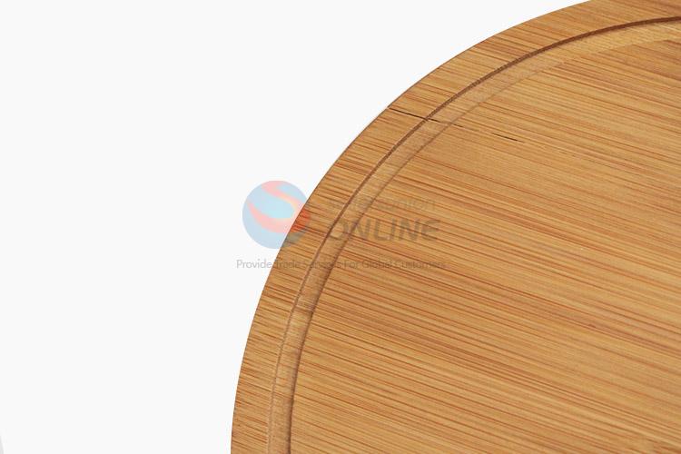 Popular promotional round bamboo pizza plate pizza tray