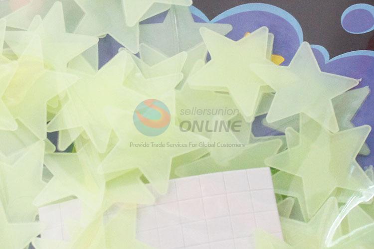 Low price top quality 100pcs star shape luminous stickers