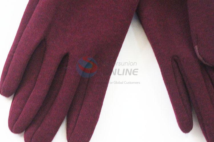 Top quality low price cool red women glove