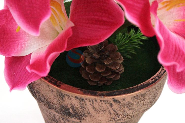 Popular Colorful Artificial Flower Bonsai Decorative Fake Plant