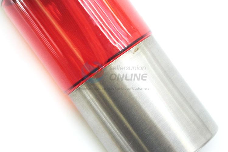 Creative Design Plastic Water Bottle With Stainless Steel Bottom