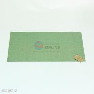 Eco-friendly Green Color Linen Fabric Placemat for Wholesale