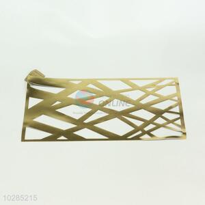 Hollow Design Gold PVC Insulation Placemat