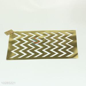 Fashion Gold Color Hollow Design PVC Insulation Placemat