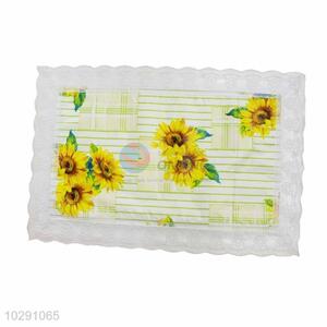 Sunflower Pattern Easy Clean Table Mat/Placemat for Restaurants