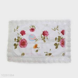 Rose Pattern Easy Clean Table Mat/Placemat for Restaurants