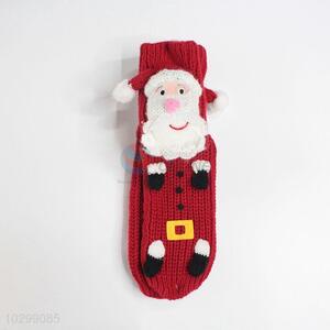 Unique Design Santa Claus pattern knitting socks