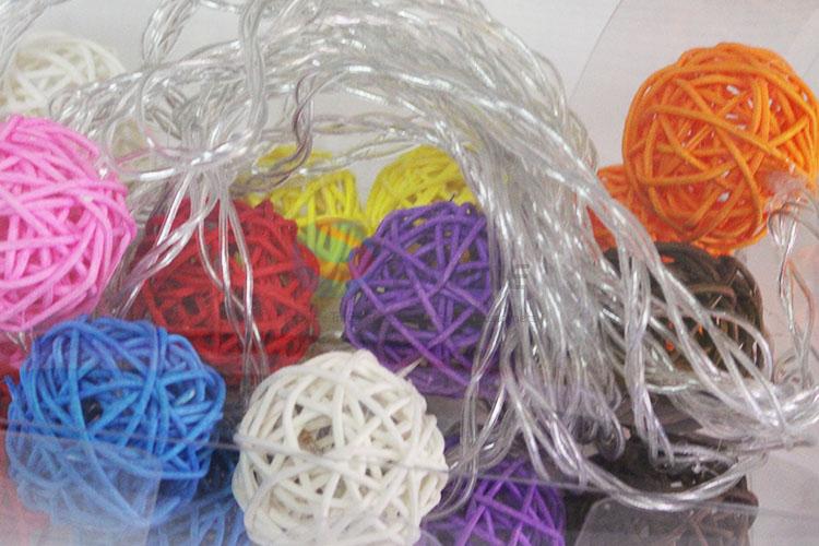 Wholesale Battery Operated Decoration Garland Colorful Ball LED String Lights