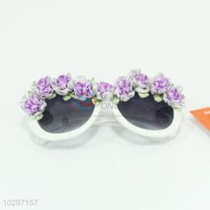 Promotional high quality party glasses with purple flowers