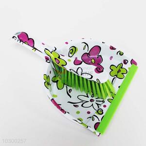 Floral Dustpan and Brush/Broom Set