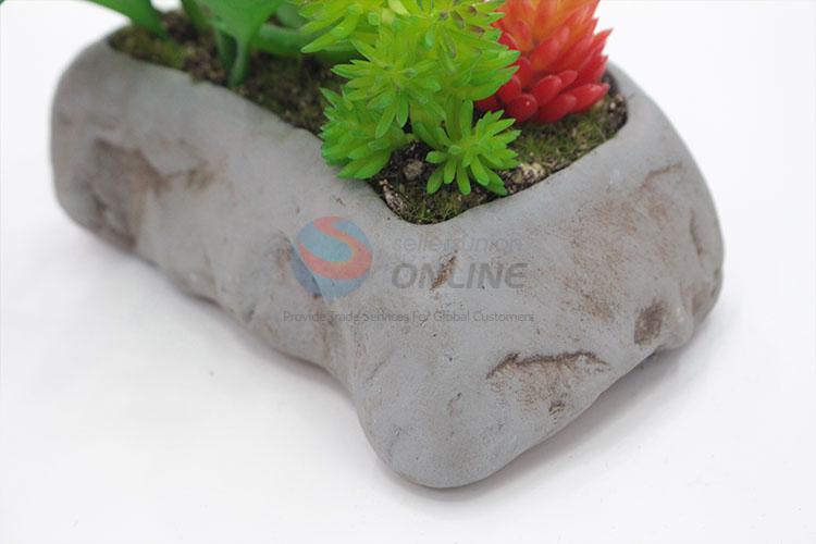 Promotional stone shape succulent plant pot