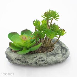 China factory foot shape artificial succulent plant pot