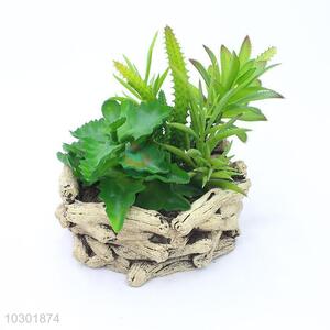 Lovely Colorful tree branch shape faux succulent plant pot