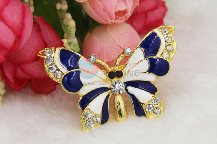 Promotional Gift Ladies Ornament Pin Brooch Breastpin in Butterfly Shape