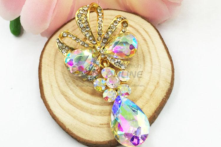 Fashion Style Brooch Jewelry, Rhinestone Breastpin