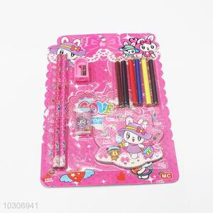 Cool top quality pencil/pencil sharpener/eraser/book stationery set