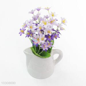 Funny  mini teapot shaped flowerpot for artificial flower