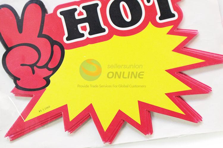 New Design Promotion Price Label Price Card POP Piece Tag